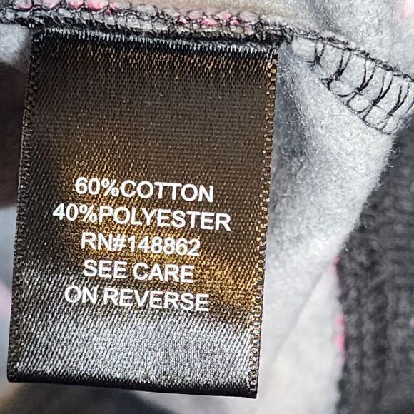 4X 26W Torrid Grey Pink Ribbon Cozy Fleece Sweatshirt Breast Cancer Awareness ri - Picture 4 of 6